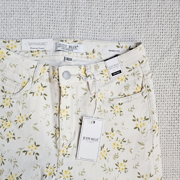 Judy Blue Skinny Jeans Wildflower Size 3 Size 5 Size 7 Size 9 Size 11 Size 13 - Picture 12 of 15
